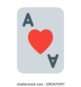 Heart Ace Card