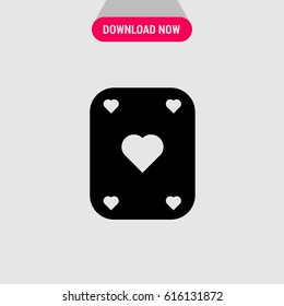 Heart Ace Vector Icon
