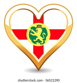 Heart Alderney Flag