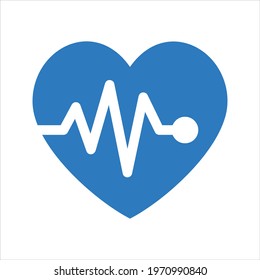Heart analysis icon, vector and glyph