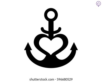 5,104 Anchor with heart icon Images, Stock Photos & Vectors | Shutterstock