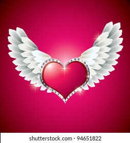 Heart With Angel Wings