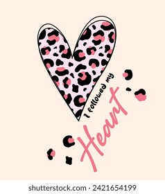 heart animal print cute texture