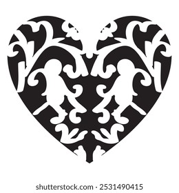 Heart Animal T shirt Design Lover
