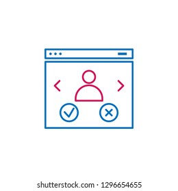 heart, application, dating, love, matching icon. Element of romance for mobile concept and web apps illustration. Thin color line icon for website design and development on white background