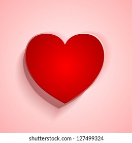 Heart applique background. Vector illustration for your design.