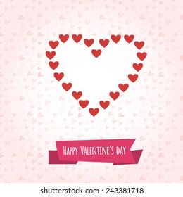 Heart applique background. Vector illustration for your design.