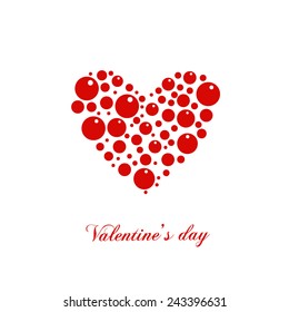 Heart applique background. Vector illustration for your design.