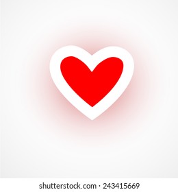 Heart applique background. Vector illustration for your design.