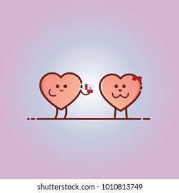 heart apply for marriage to another heart simple mbe style