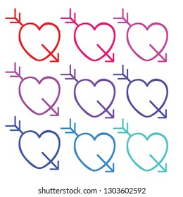 Heart arrow Icon