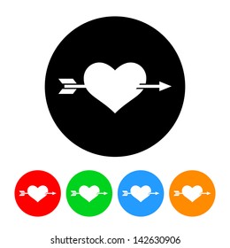 Heart with Arrow Icon