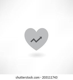 Heart with Arrow Icon 