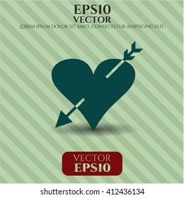 Heart with arrow icon