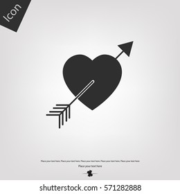 Heart arrow icon