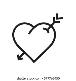  heart arrow icon