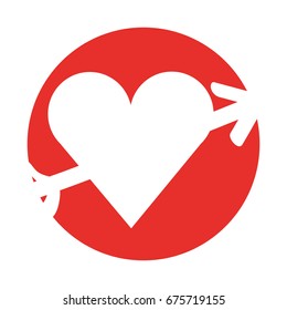heart with arrow icon