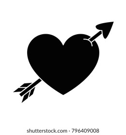 heart with arrow icon