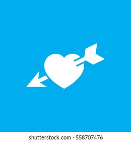 heart with arrow icon illustration isolated vector sign symbol