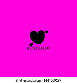 heart arrow icon sign signifier vector