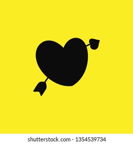 heart arrow icon vector
