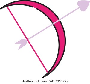 Heart arrow love icon vector