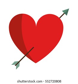 heart with arrow love valentine