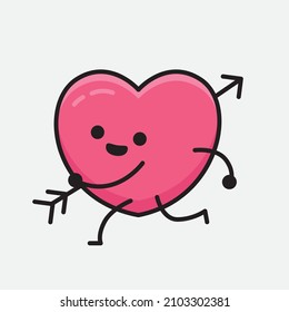 Ilustración del vector de caracteres de mascota de flecha en fondo aislado