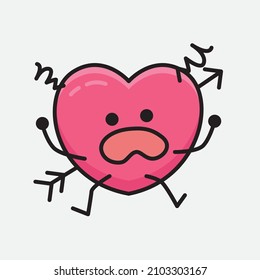 Ilustración del vector de caracteres de mascota de flecha en fondo aislado