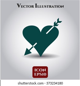 Heart with arrow symbol