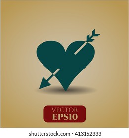 Heart with arrow symbol