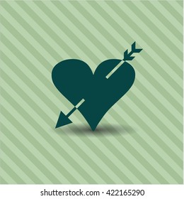 Heart with arrow symbol