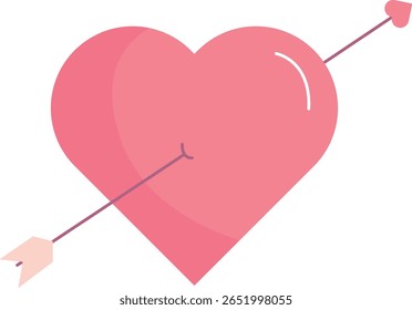 Heart with Arrow, Valentine's Day Concept