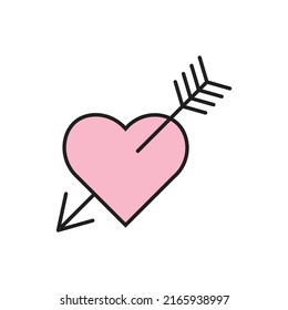 heart arrow vector for website symbol icon presentation