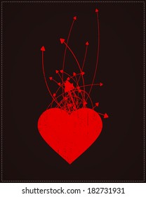 Heart with arrows