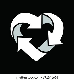 Heart of the arrows.
