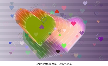 heart art idea