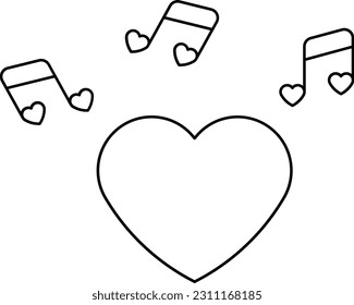 heart audio music musical sound Outline
