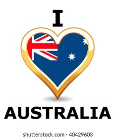 Heart Australia Flag