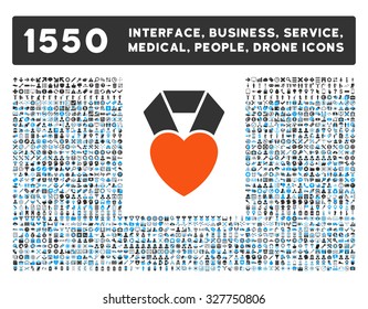 Heart Award and other web interface, business tools, people poses, medical service vector icons. Style is flat symbols, bicolored, rounded angles, white background.