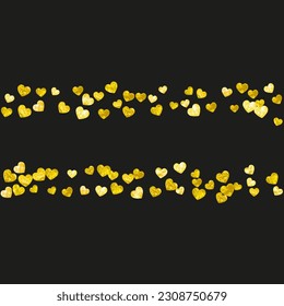 Heart Backdrop. 14 February Particles. Scrapbook Brochure. Yellow Branding Art. Golden Retro Print. Metallic Invite. Christmas Illustration. Yellow Heart Backdrop
