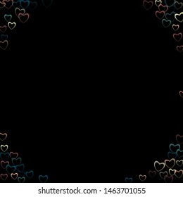 Heart backdrop which consists of isolated elements. Modern style with beautiful elements in heart backdrop 