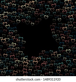 Heart backdrop which consists of isolated elements. Modern style with beautiful elements in heart backdrop. Can be used as print, wallpaper, cards, valentine cards, banner, background and etc.