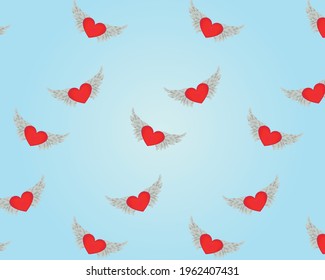Heart Background. 8 March Banner with Flat Heart. Red Pink St Valentine Day Card with Classical Hearts. Empty Vintage Confetti Template. Exploding Like Sign. Vector Template for Mother's Day Card.