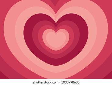 a heart background with a beautiful and charming blend of pink and dark red