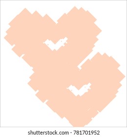 Heart background. Can be used as print, wallpaper, cards, valentine cards, logo, background and etc.