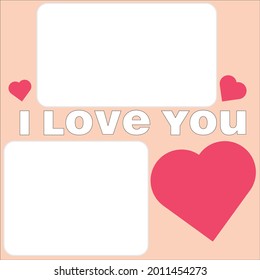 Heart background for card making.