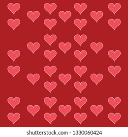 Heart background design vector