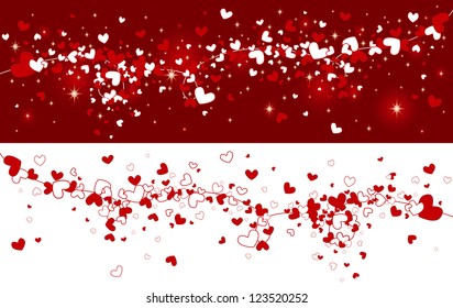 Heart background design vector illustration