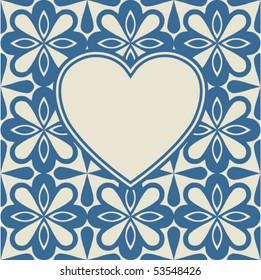 heart background design, vector image